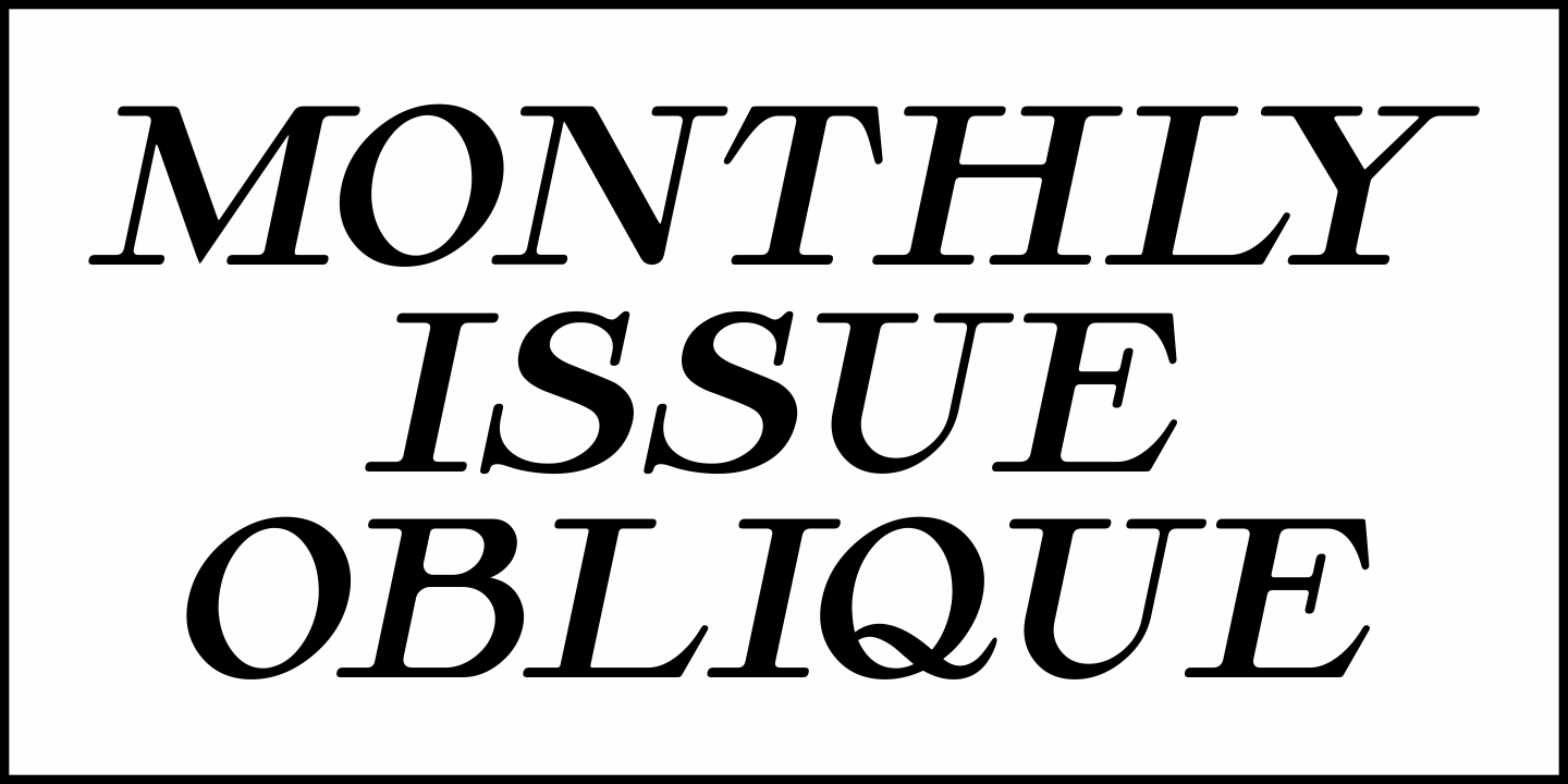 Monthly Issue Font Poster #4
