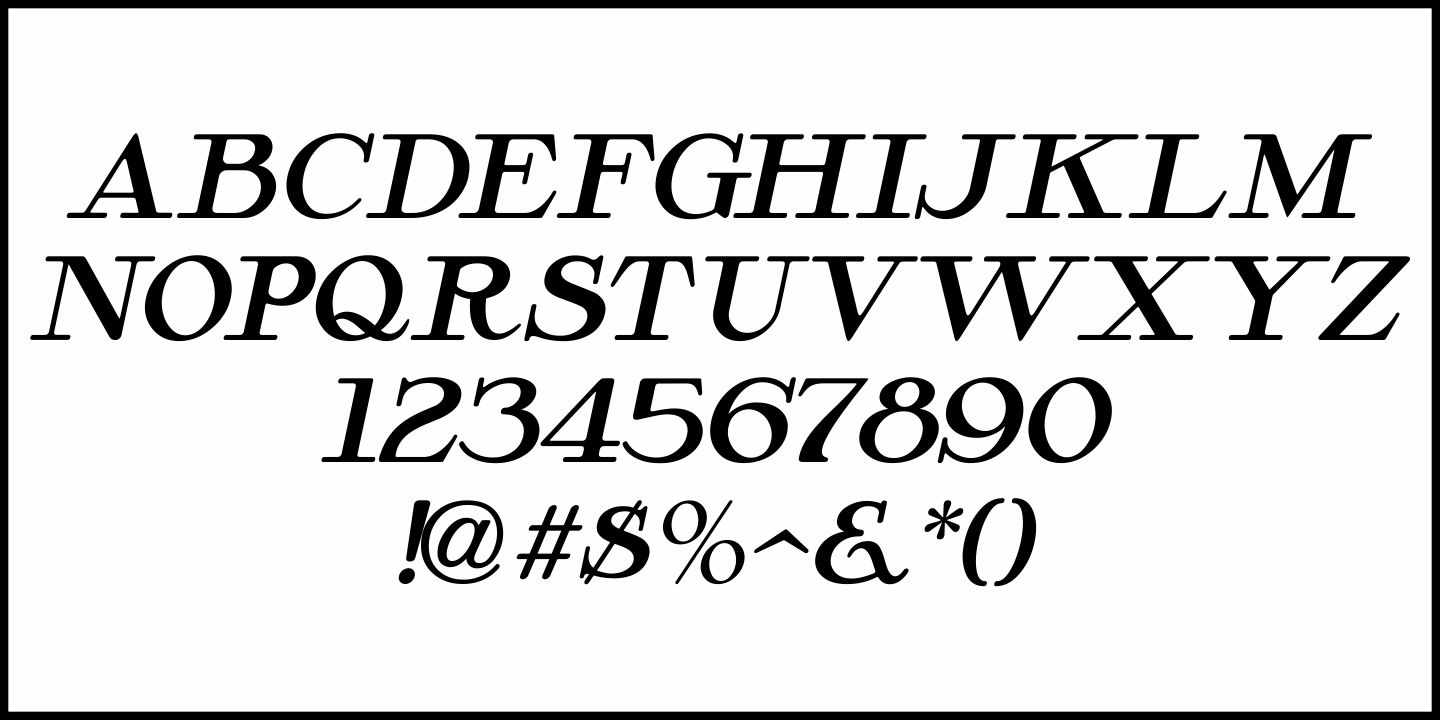Monthly Issue Font Poster #5