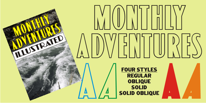Monthly Adventures Font Poster #1