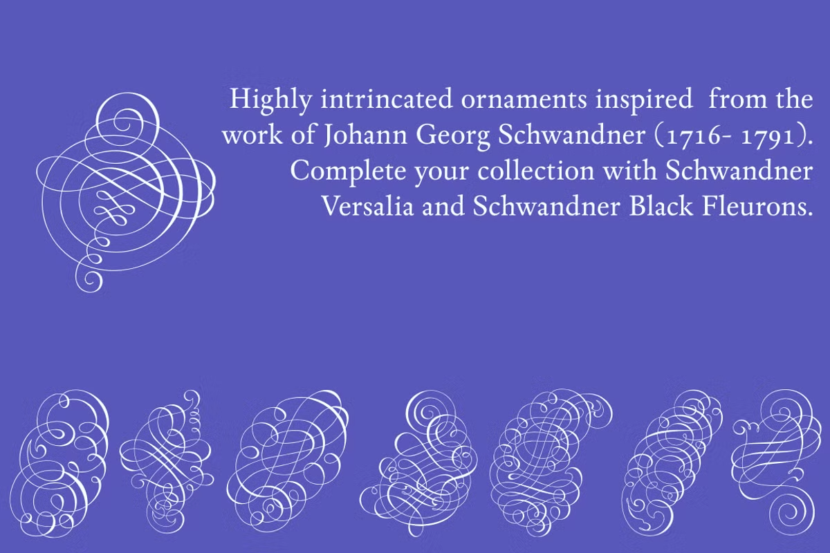 Schwandner Ornaments Font Poster #1