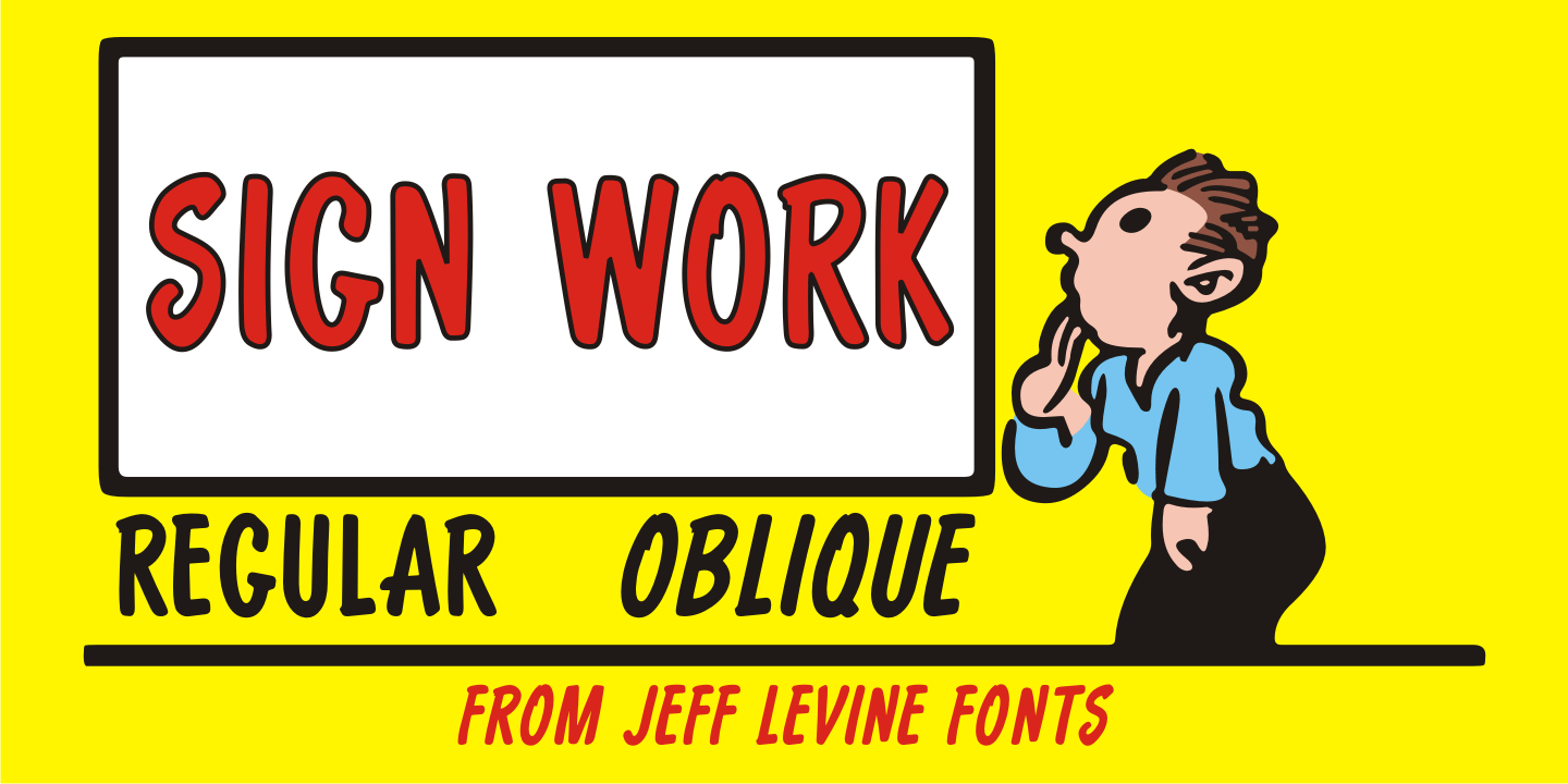 Sign Work Font Poster #1