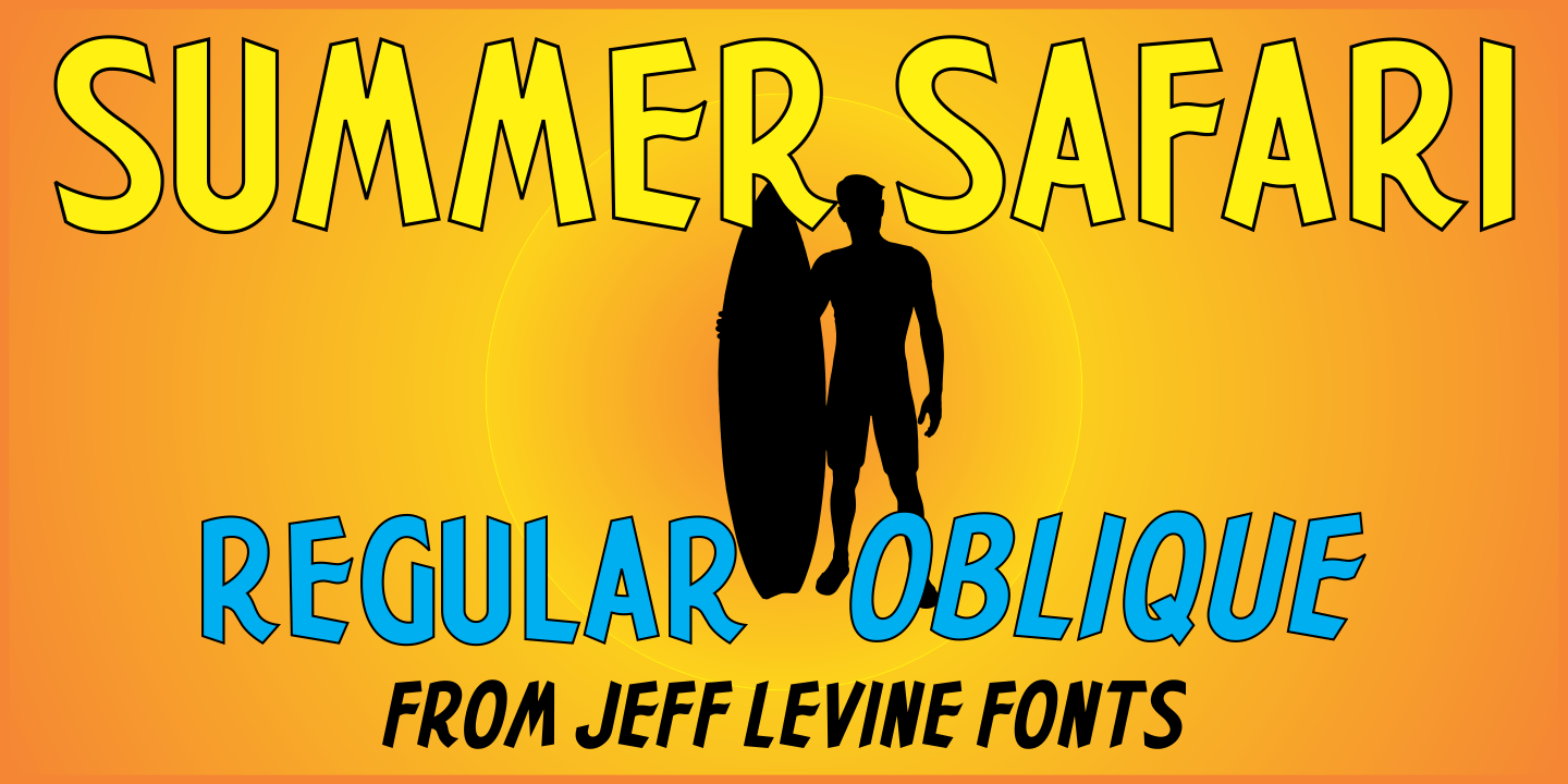 Summer Safari Font Poster #1
