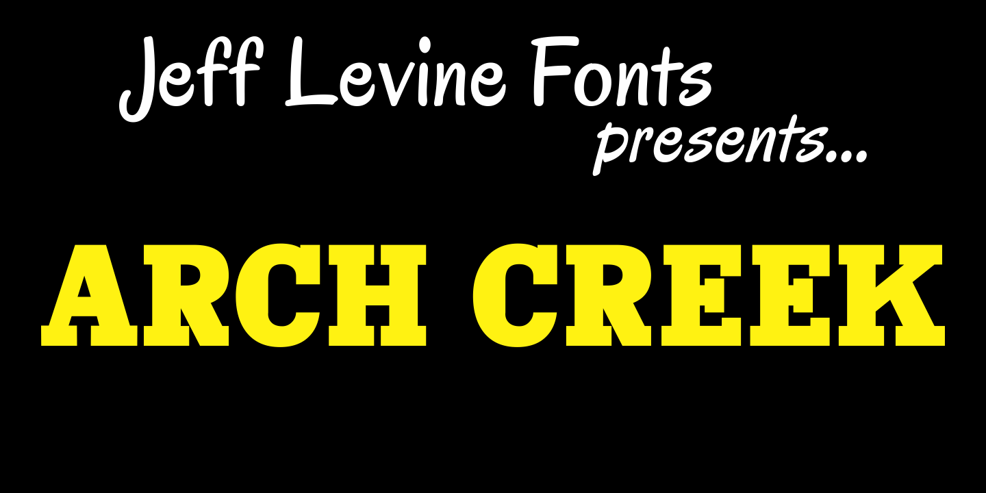 Arch Creek Font Family Poster