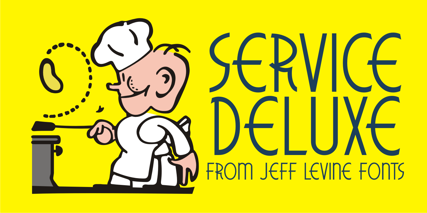 Service Deluxe Font Poster #1