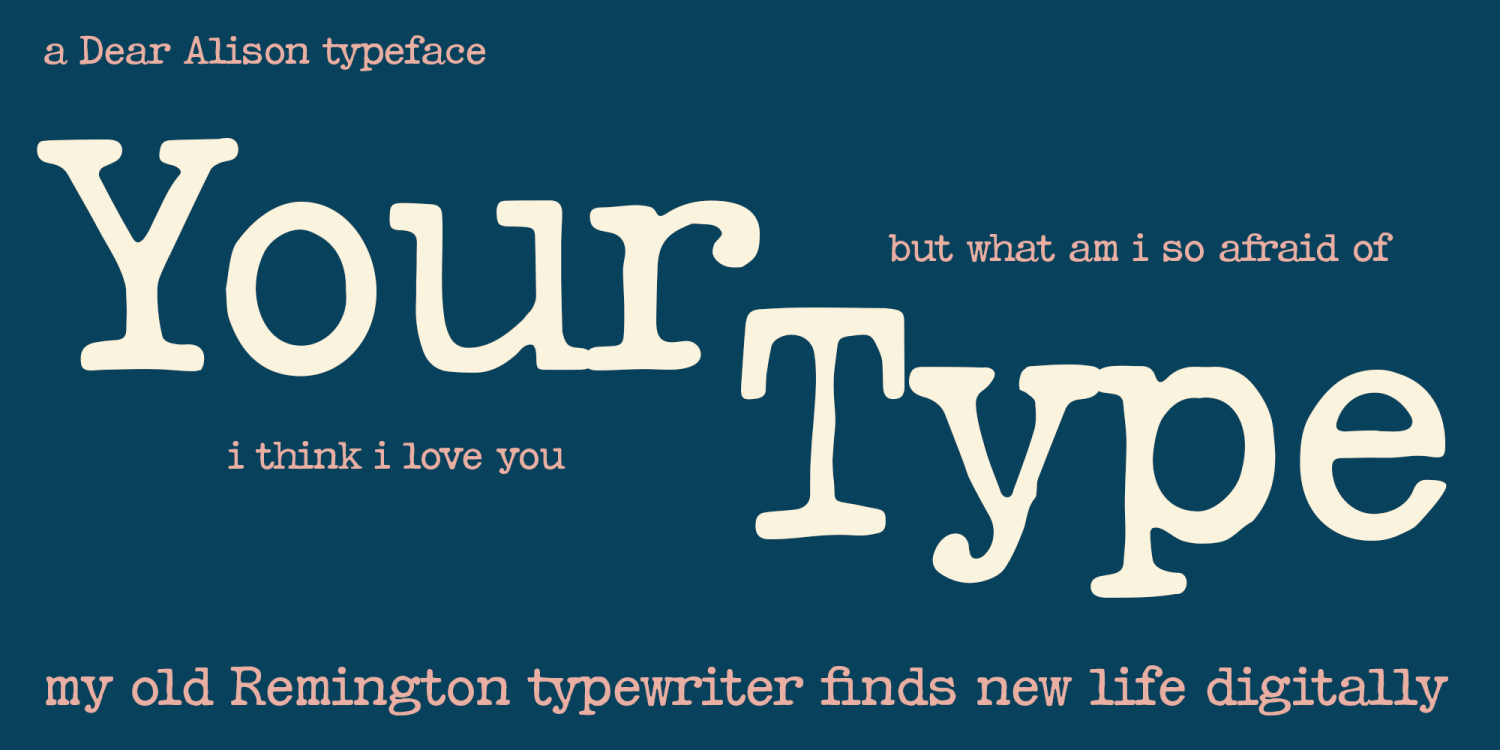 Your Type Font Poster #1