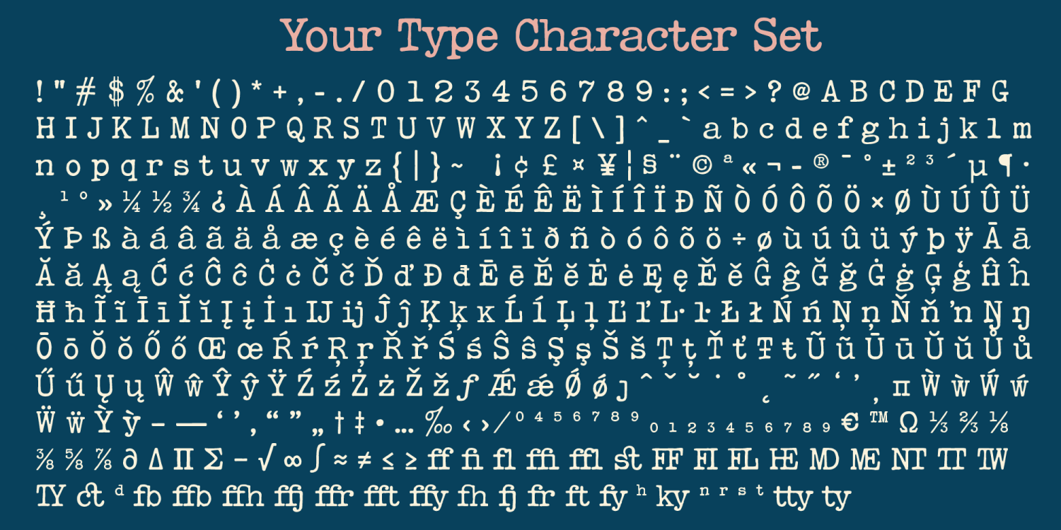 Your Type Font Poster #1