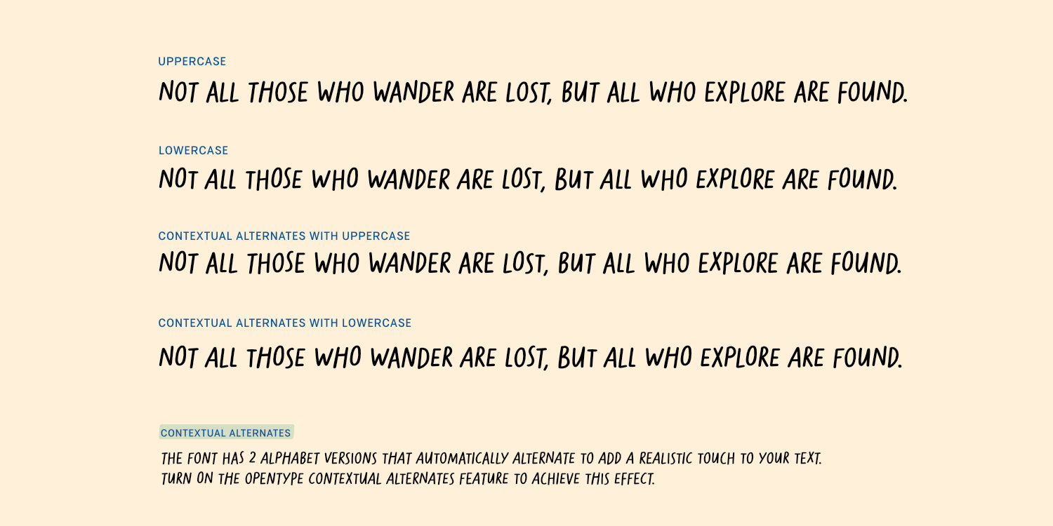 Explorers Ballpen Font Poster #1