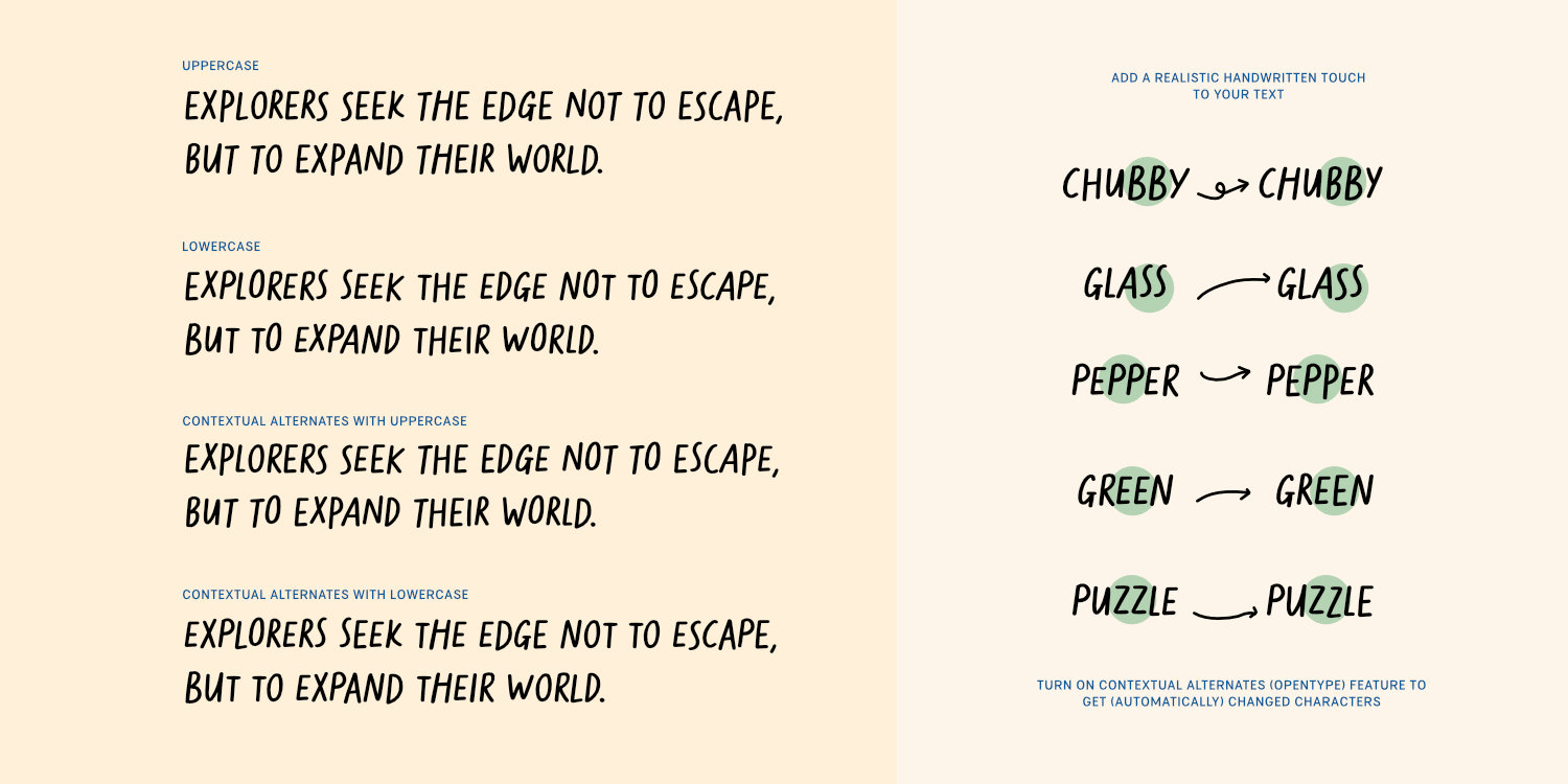 Explorers Ballpen Font Poster #1
