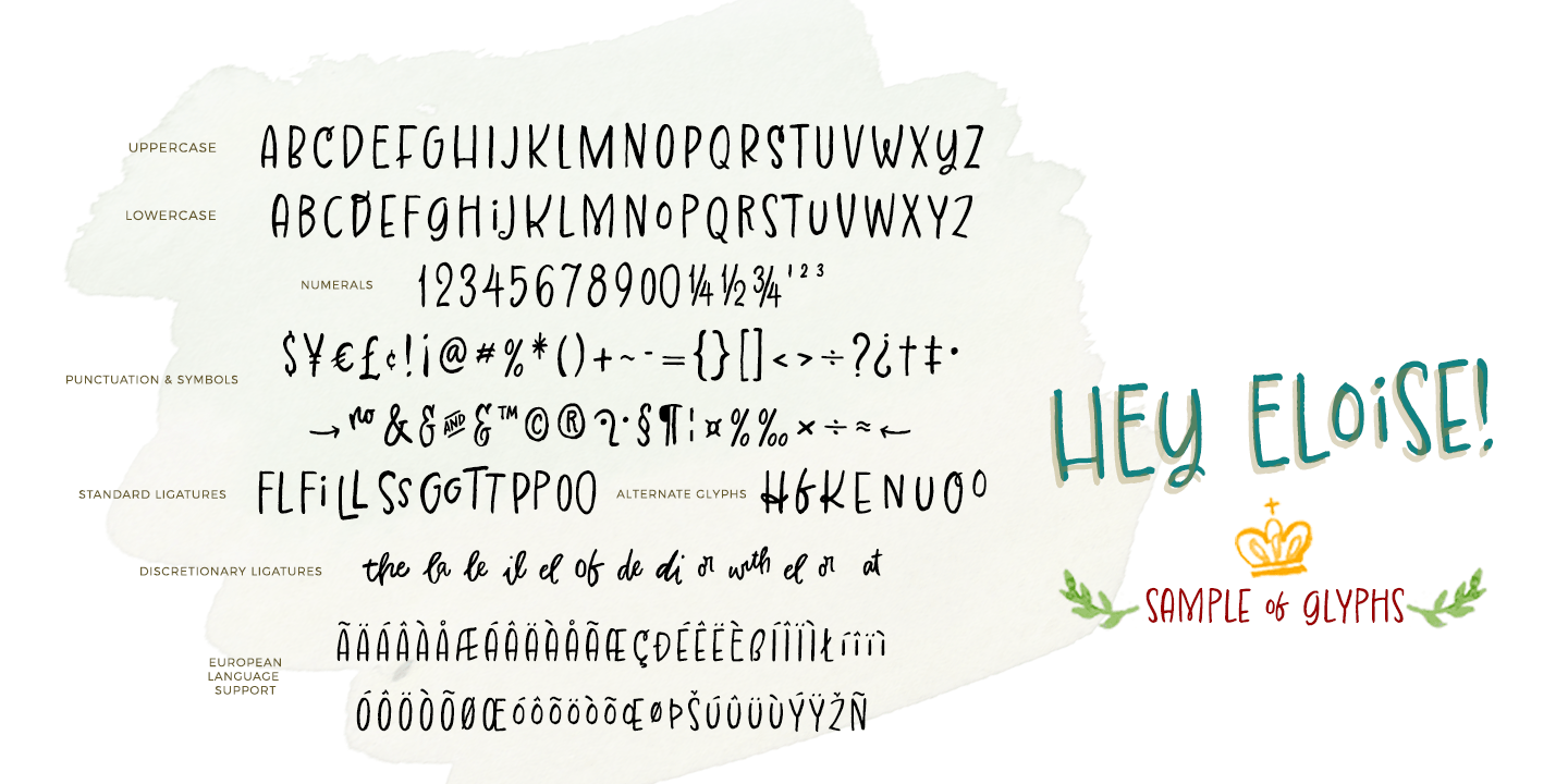 Hey Eloise! Font Poster #1