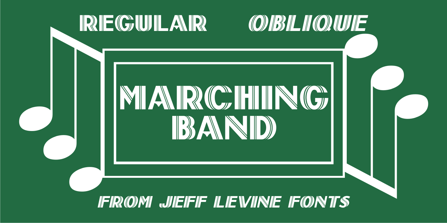 Marching Band Font Family