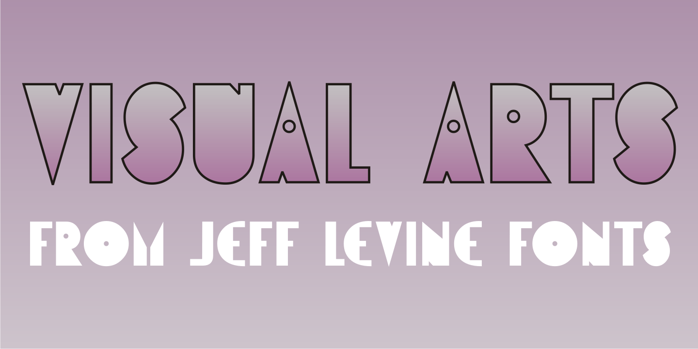 Visual Font Types Visual Arts Font Family by Jeff Levine Fonts | Font Bros