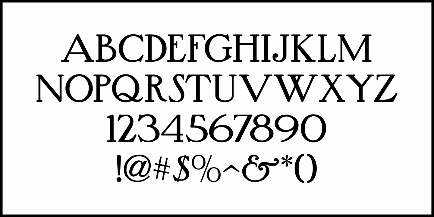 Roman Nouveau Font Poster #1