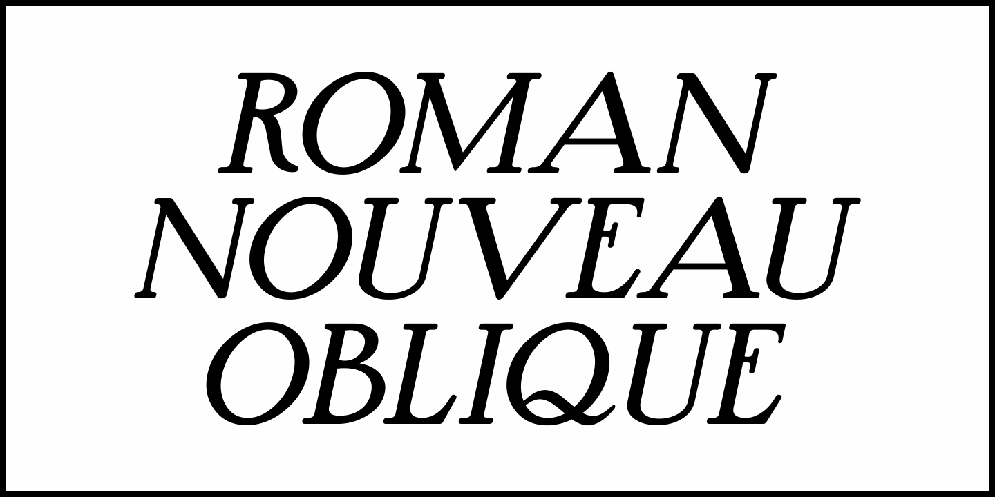 Roman Nouveau Font Poster #1