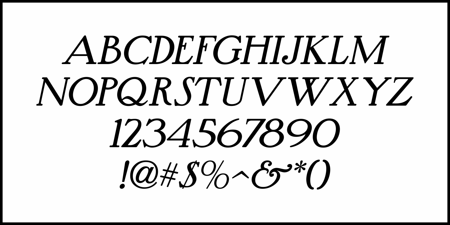 Roman Nouveau Font Poster #1