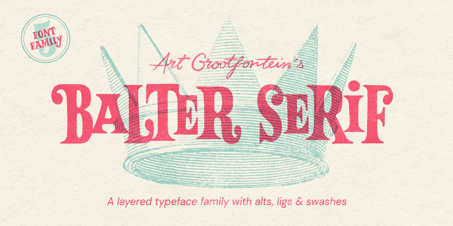 Balter Serif Font Poster