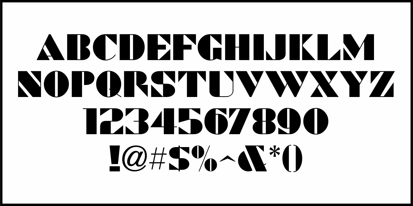 Sign Work Deco Font Poster #1