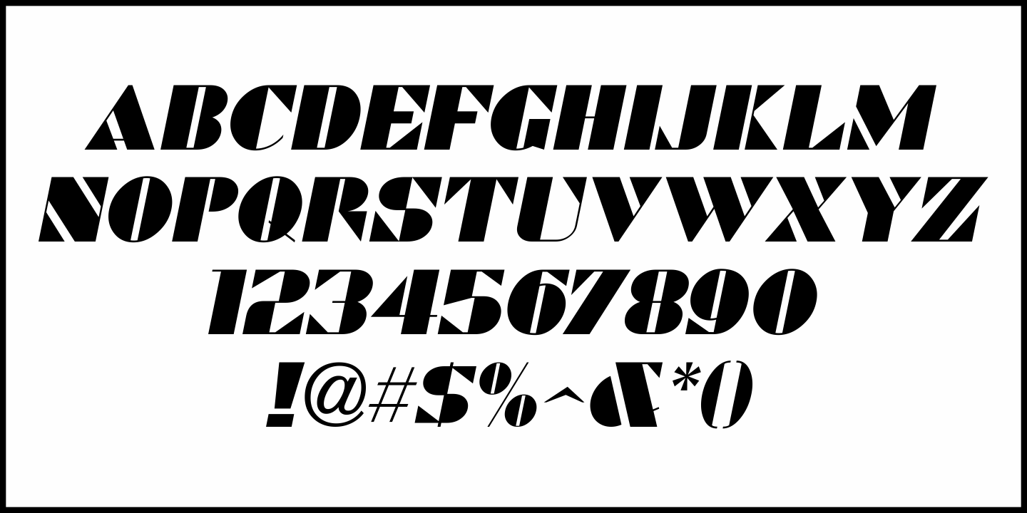 Sign Work Deco Font Poster #1