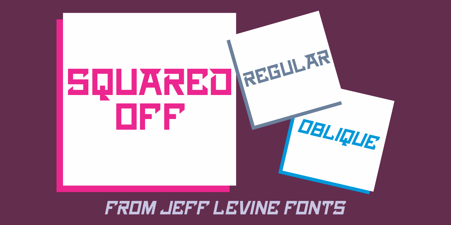 Squared Off Font Poster #1