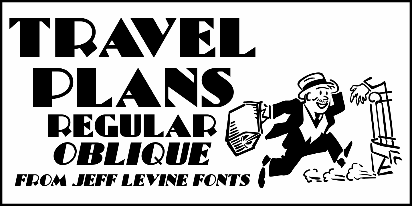 Travel Plans Font Poster #1