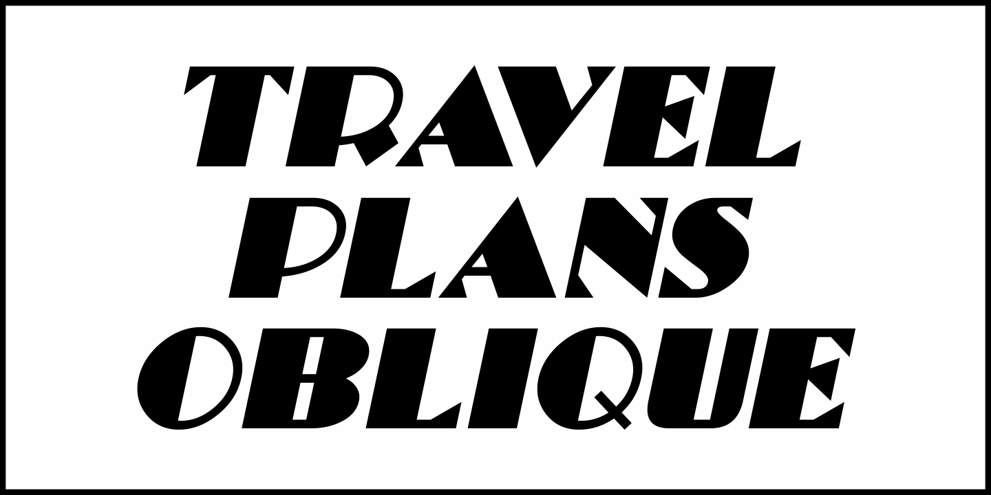 Travel Plans Font Poster #4