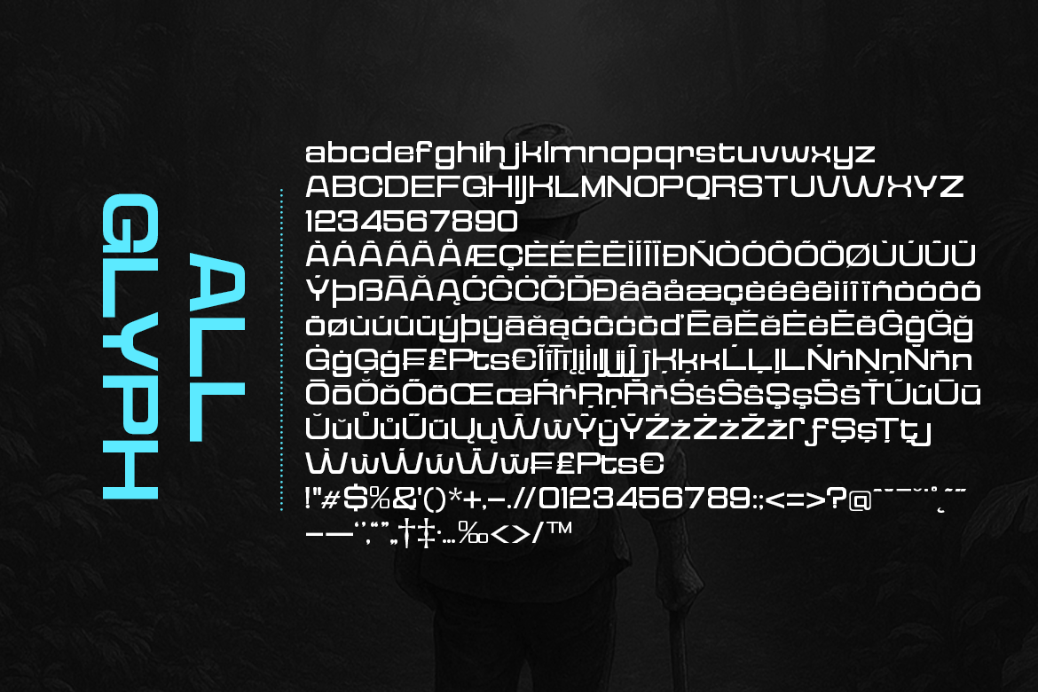 Reflect of Strictly Expanded Font Poster #5