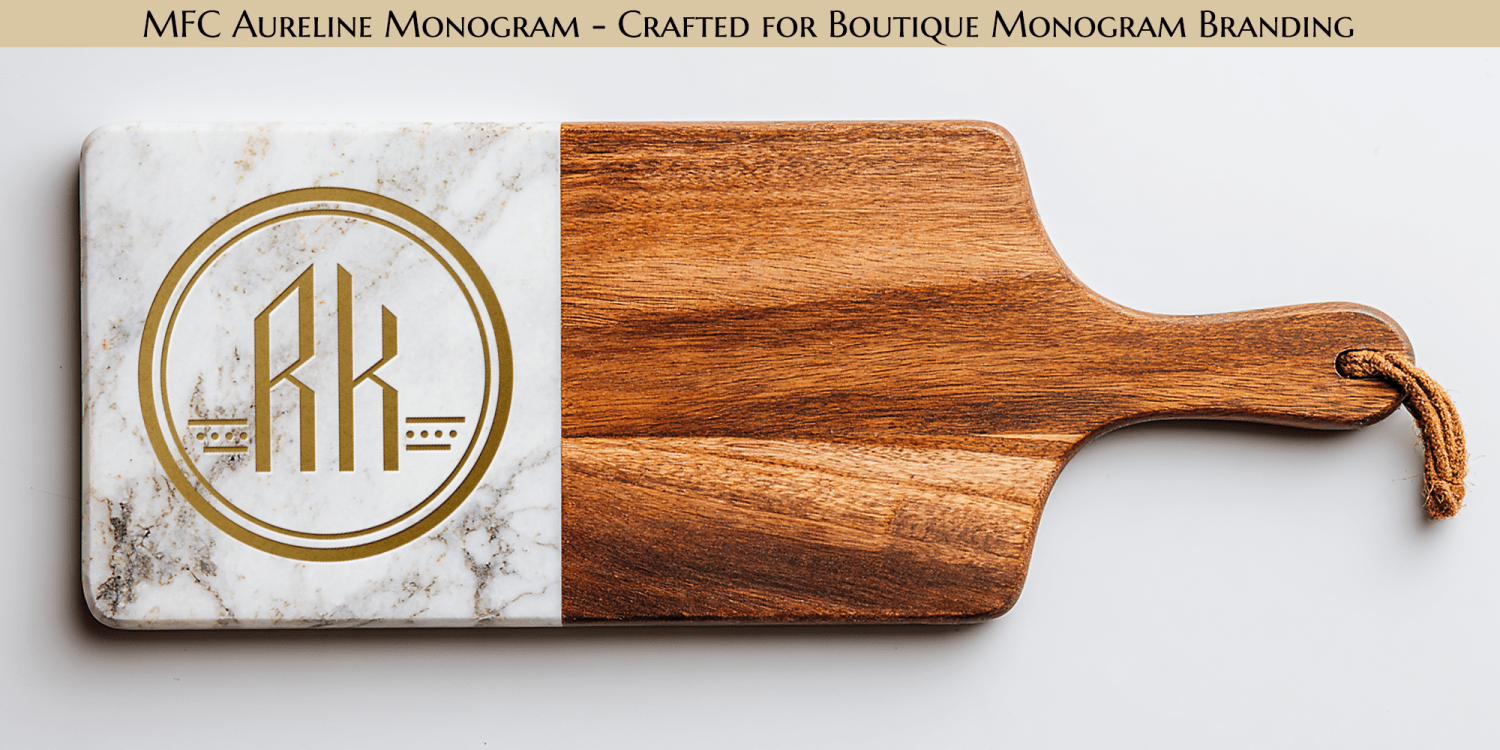 MFC Aureline Monogram Font Poster #4