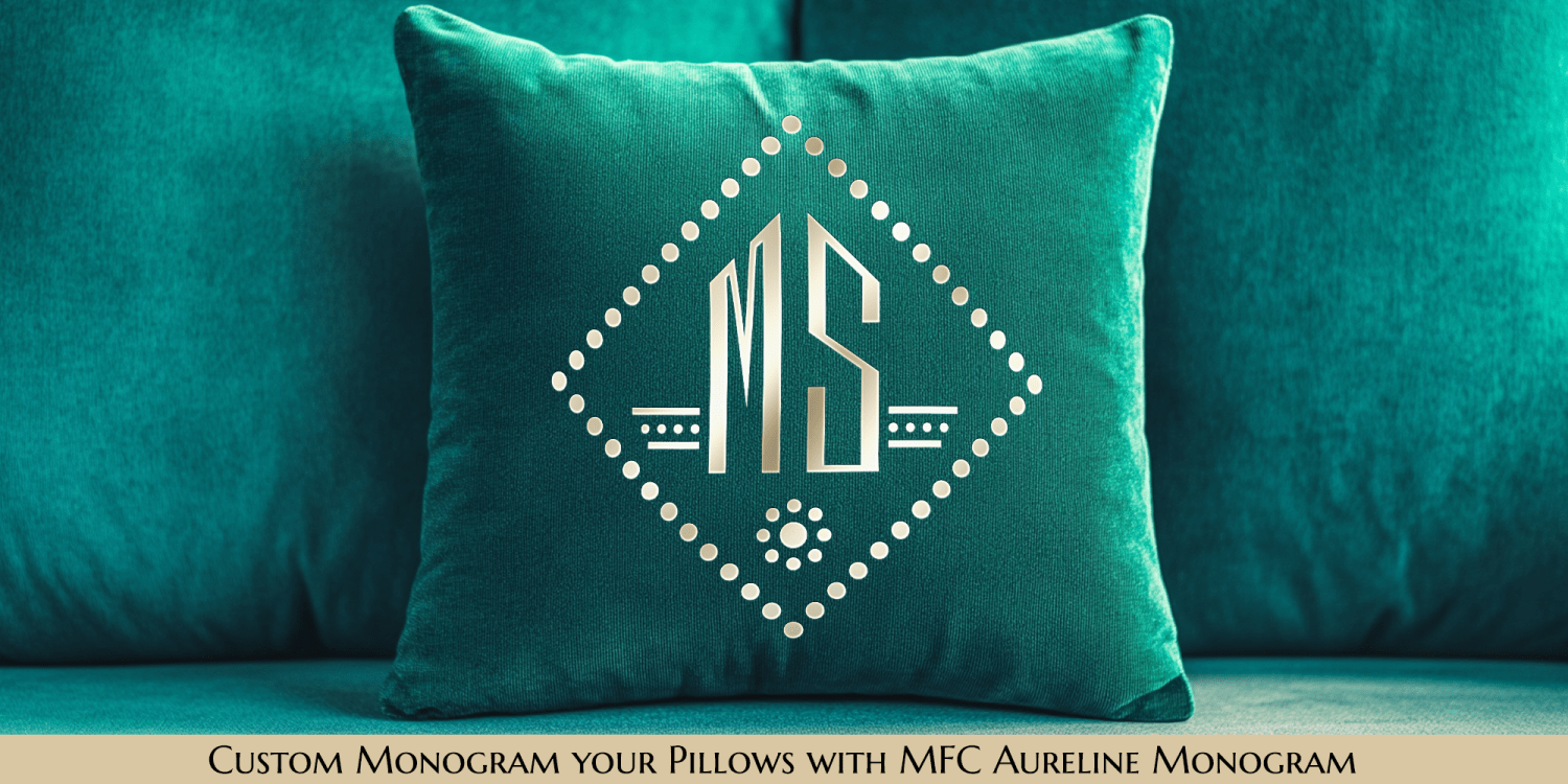 MFC Aureline Monogram Font Poster #5