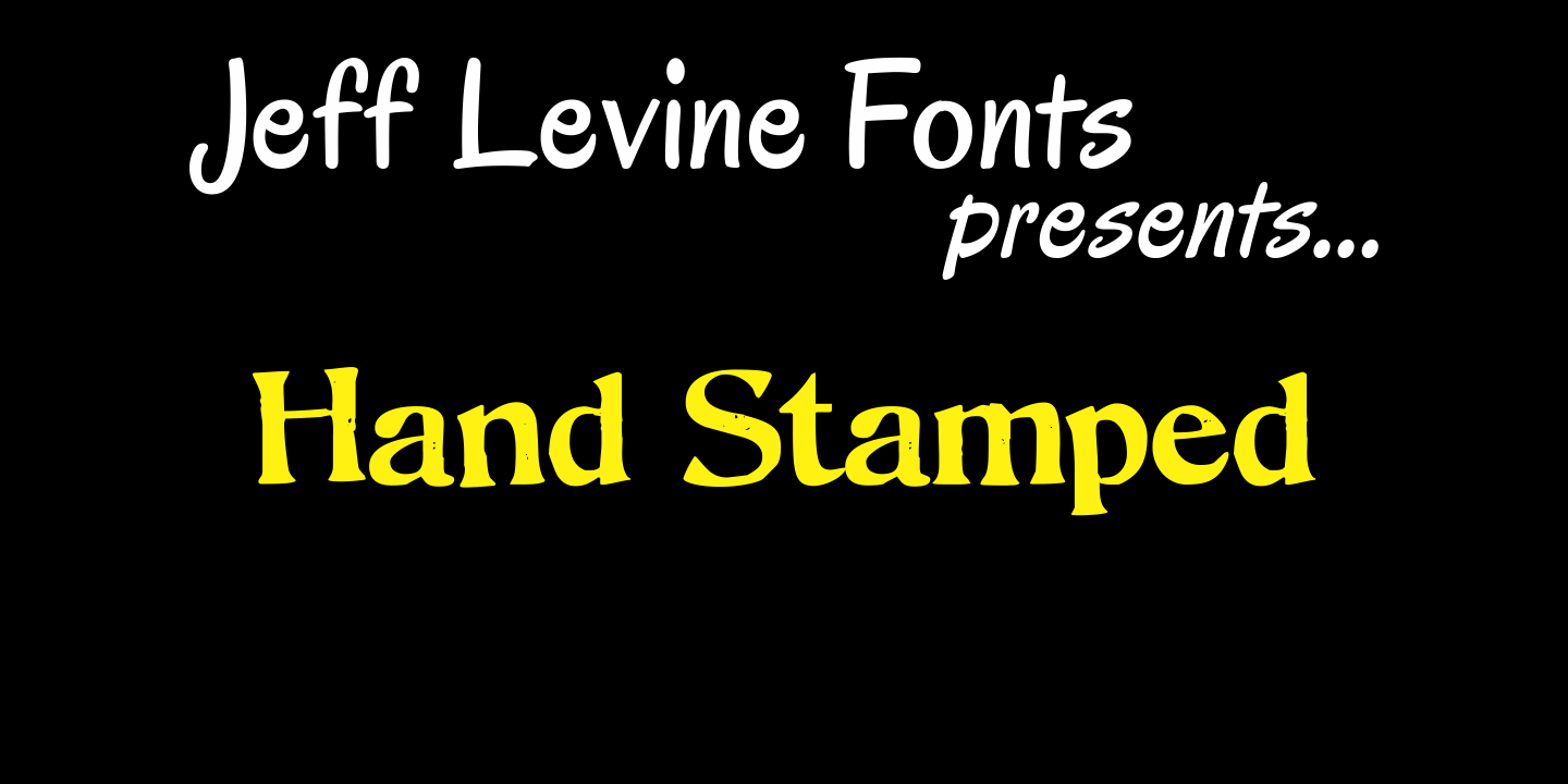 Hand Stamped Font Poster #1