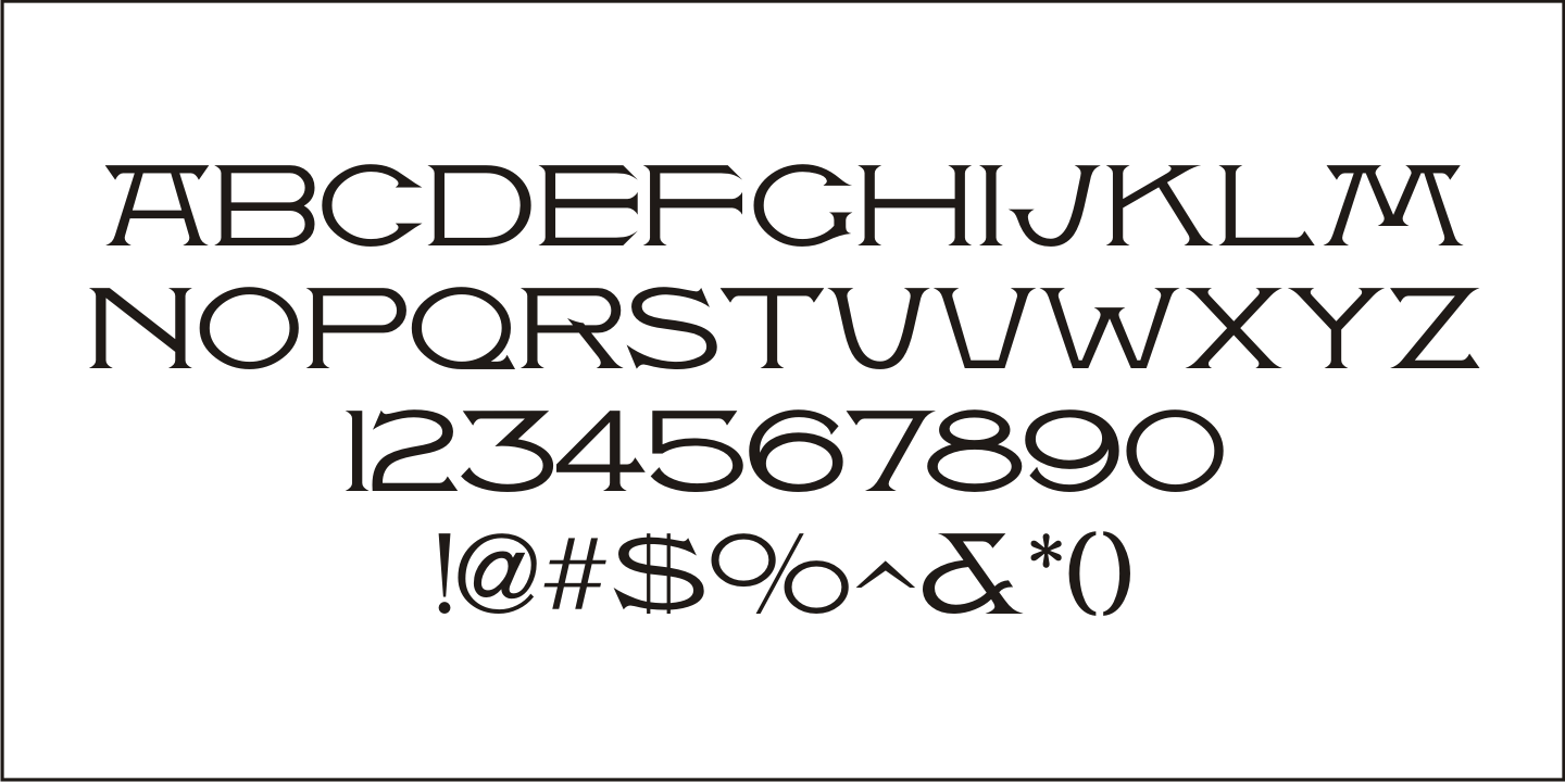 Antique Packaging Font Poster #3