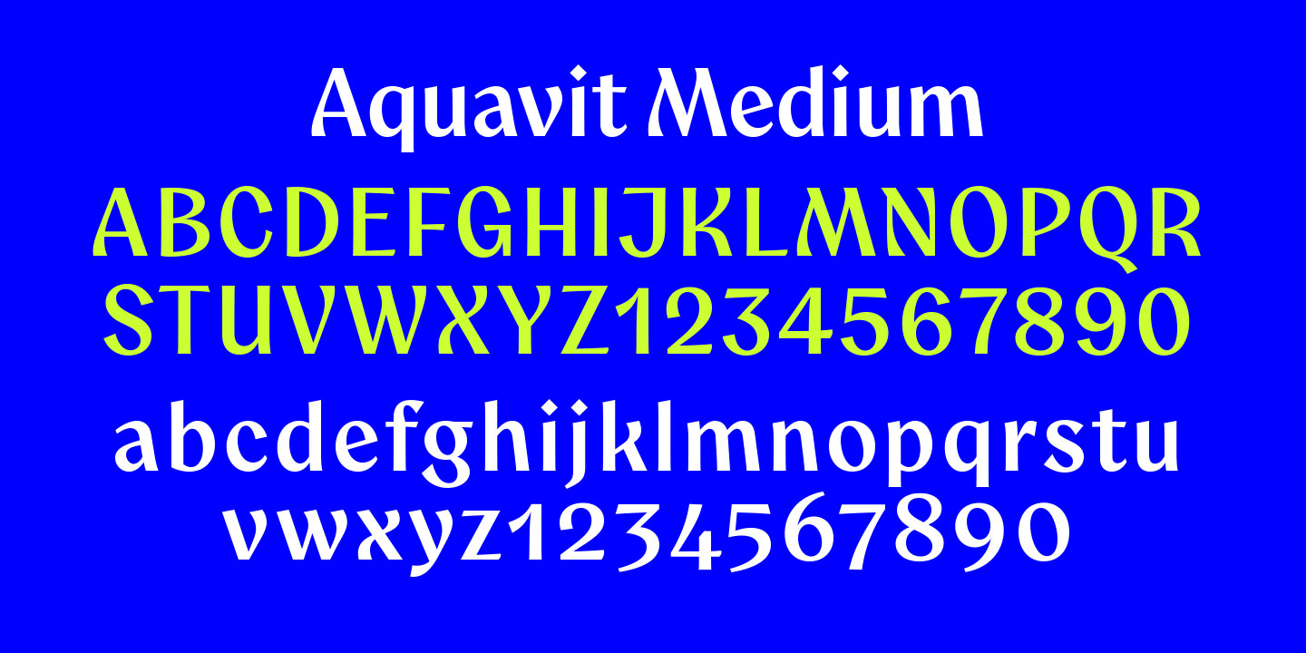 Aquavit Font Poster #1