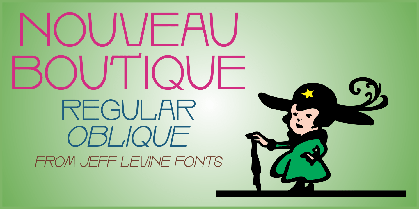 Nouveau Boutique Font Poster #1