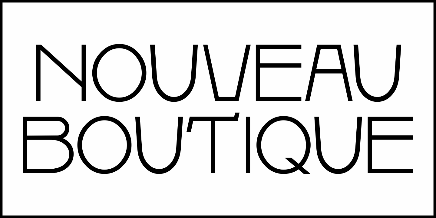 Nouveau Boutique Font Poster #2