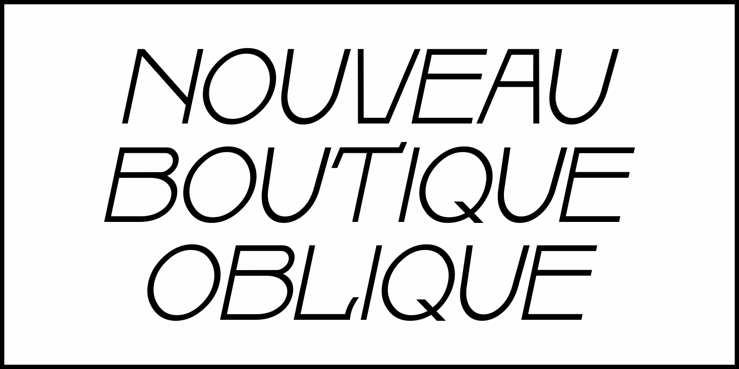 Nouveau Boutique Font Poster #4