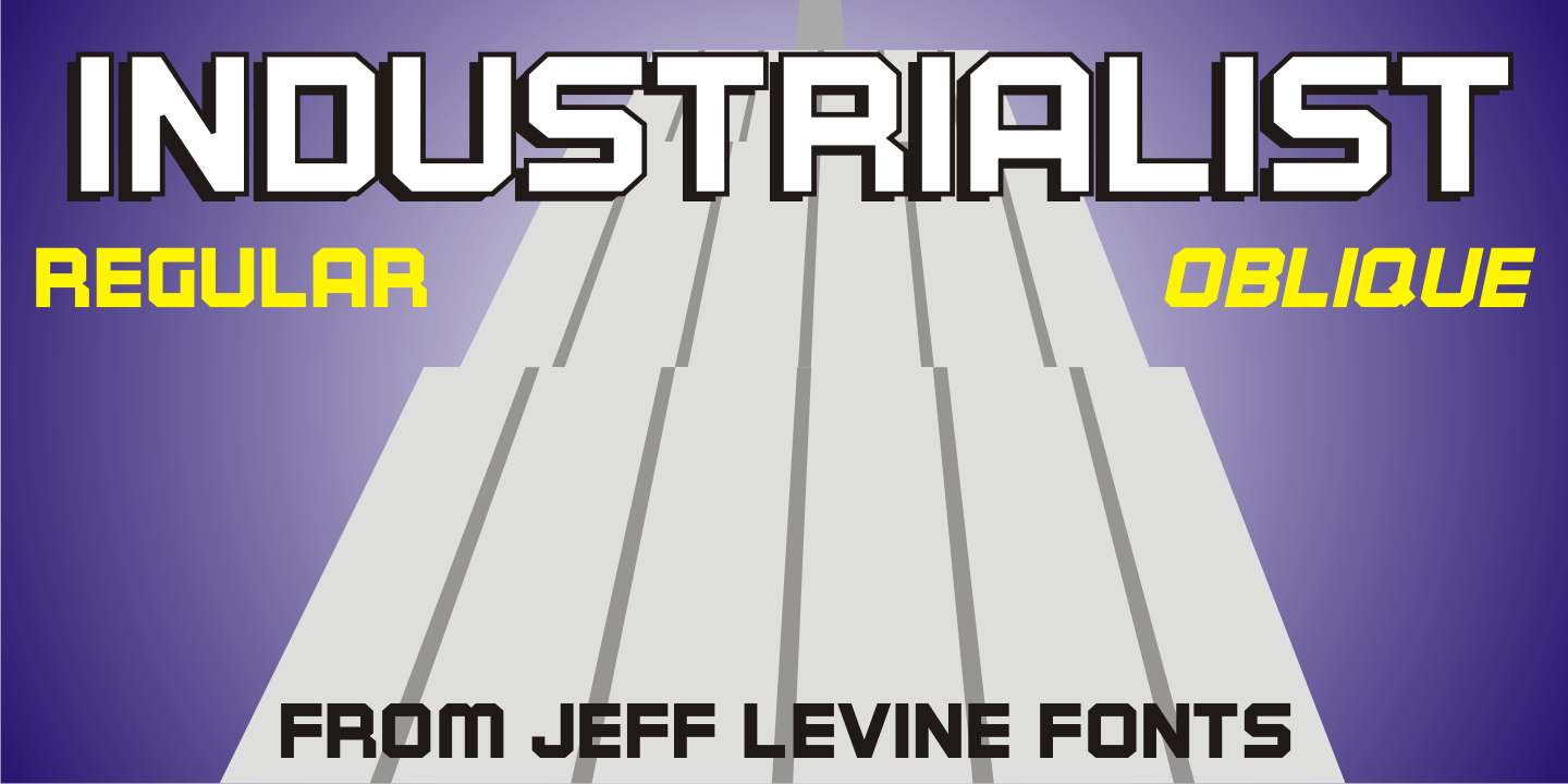 Industrialist Font Poster #1