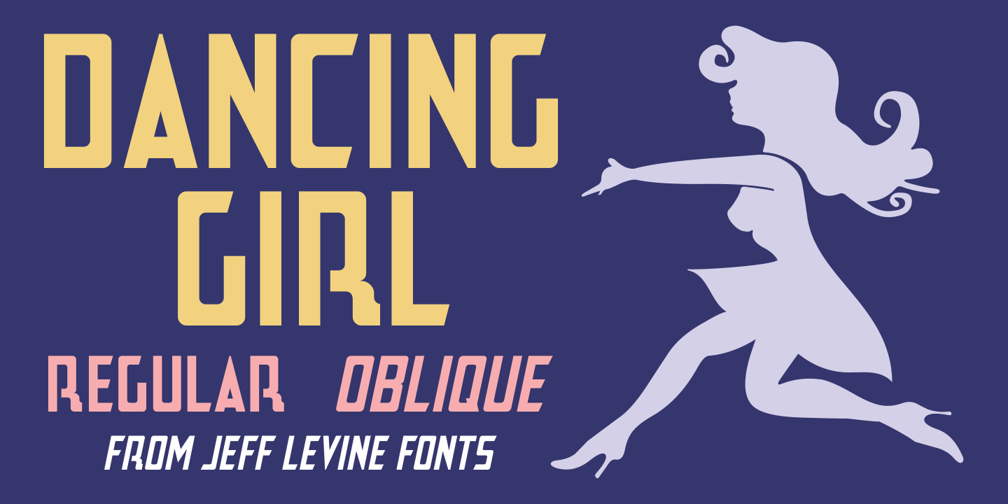 Dancing Girl Font Family Poster