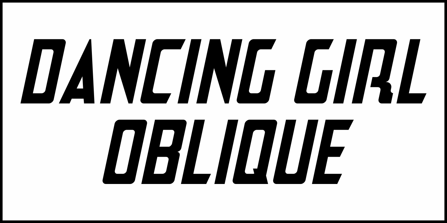 Dancing Girl Font Poster #4