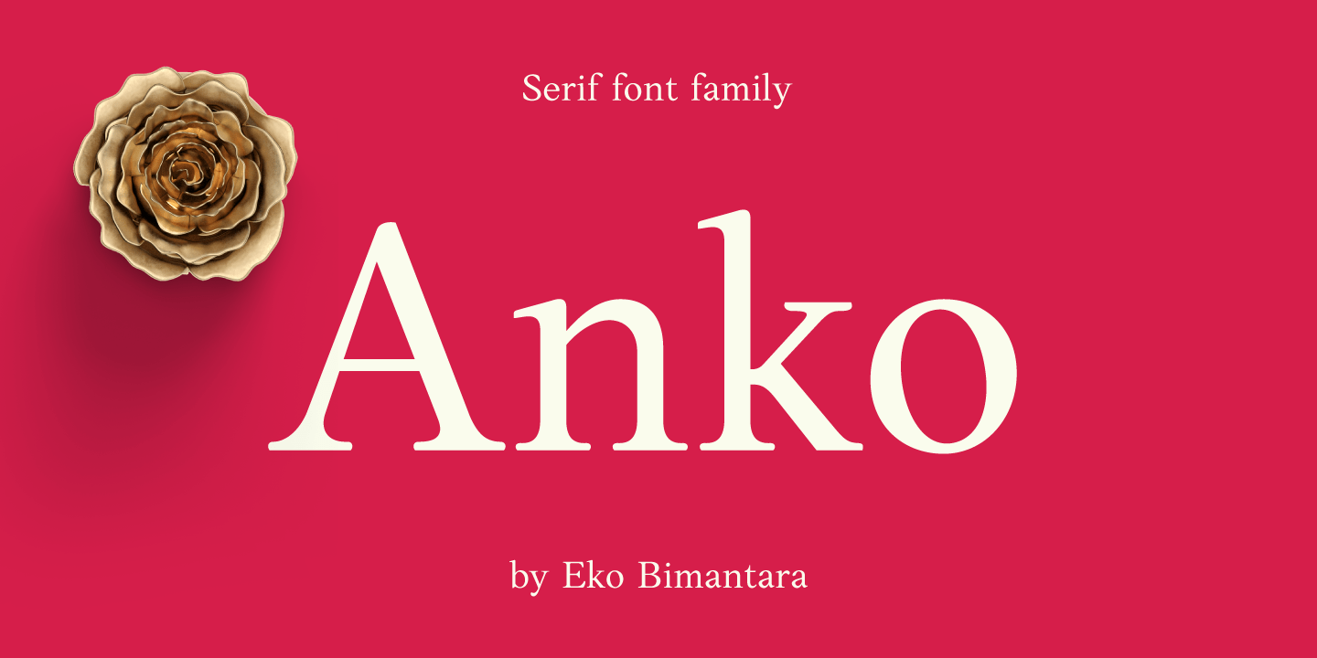Anko Font Poster