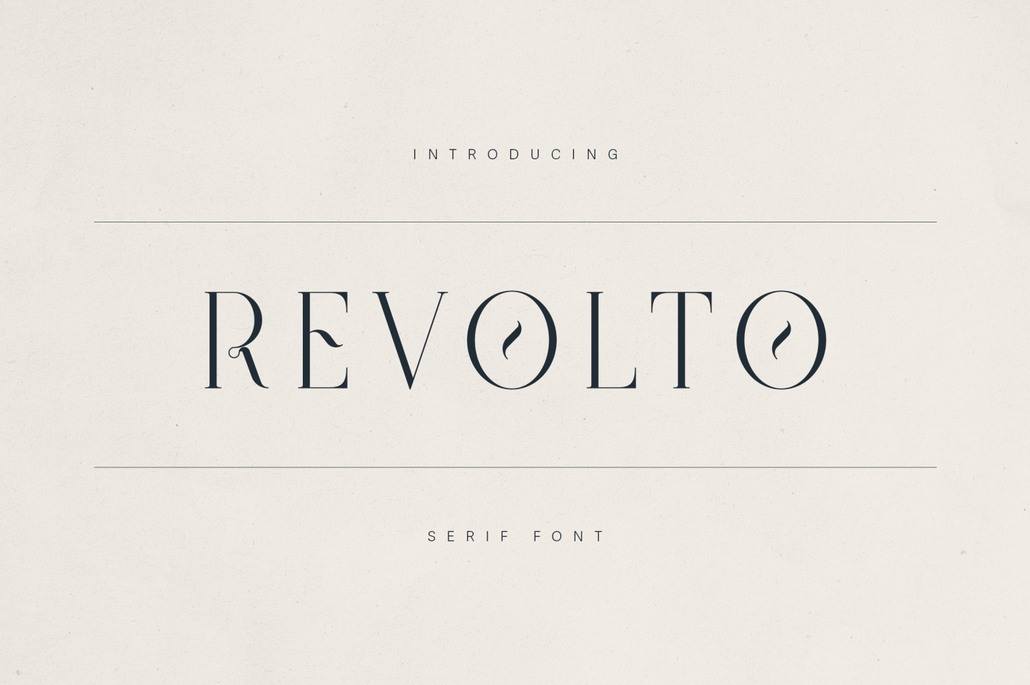 Revolto Font Poster