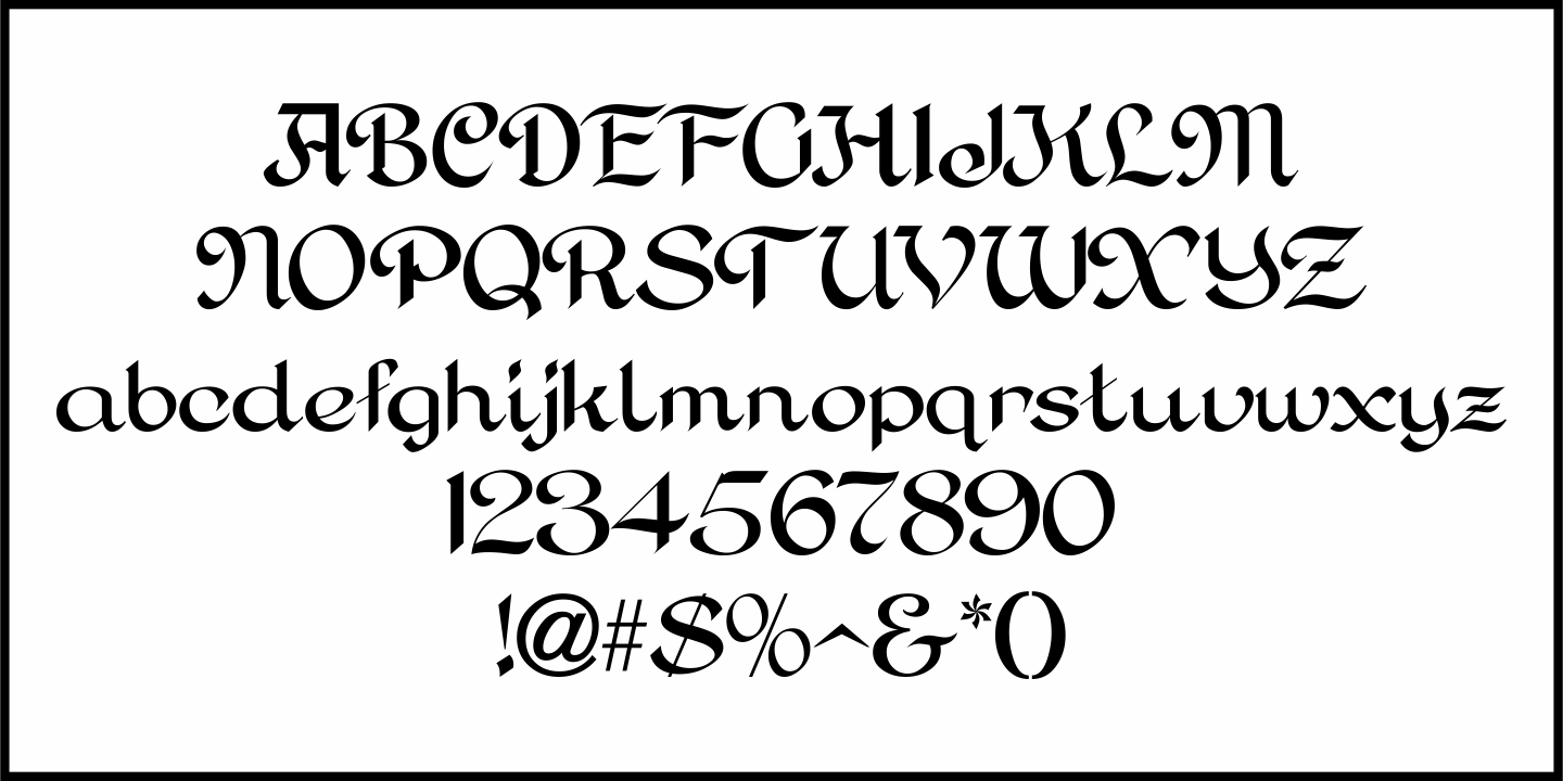 Personal Invitation Font Poster #1