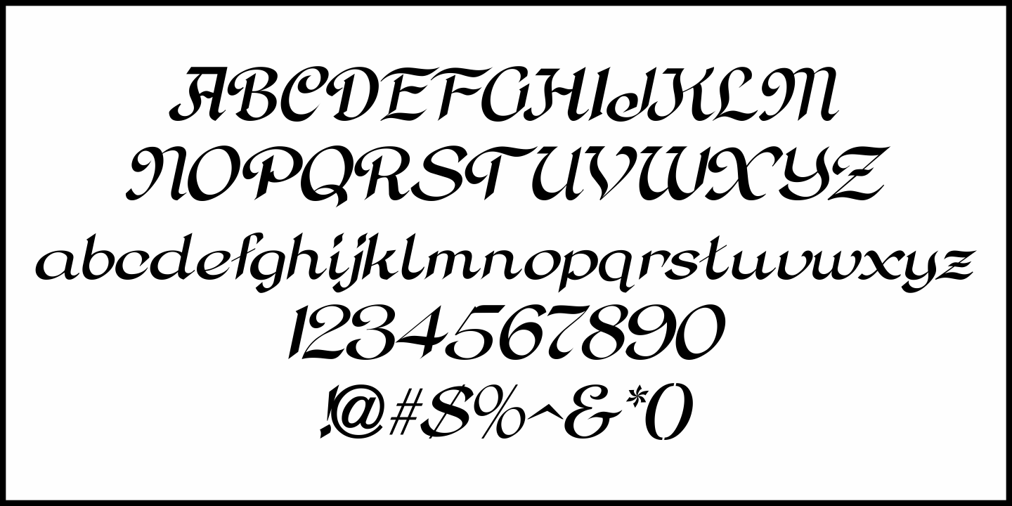 Personal Invitation Font Poster #1
