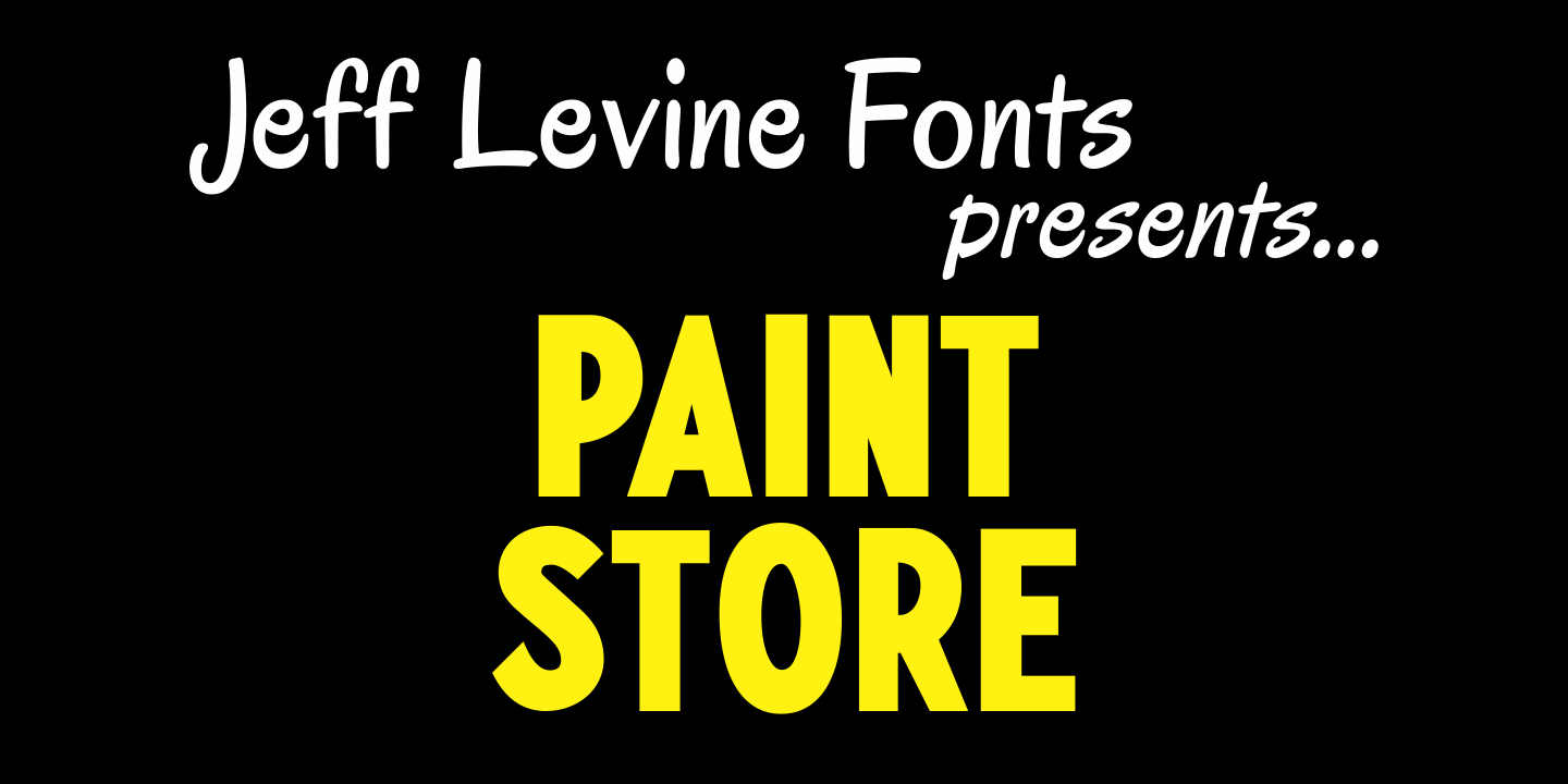 Paint Store Font Poster #1