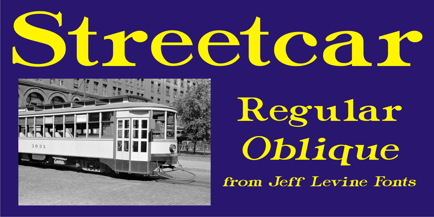 Streetcar Font Poster #1