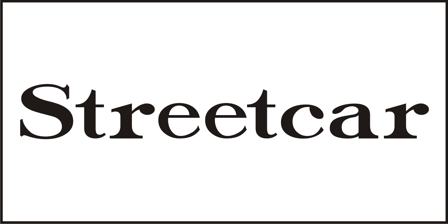 Streetcar Font Poster #2