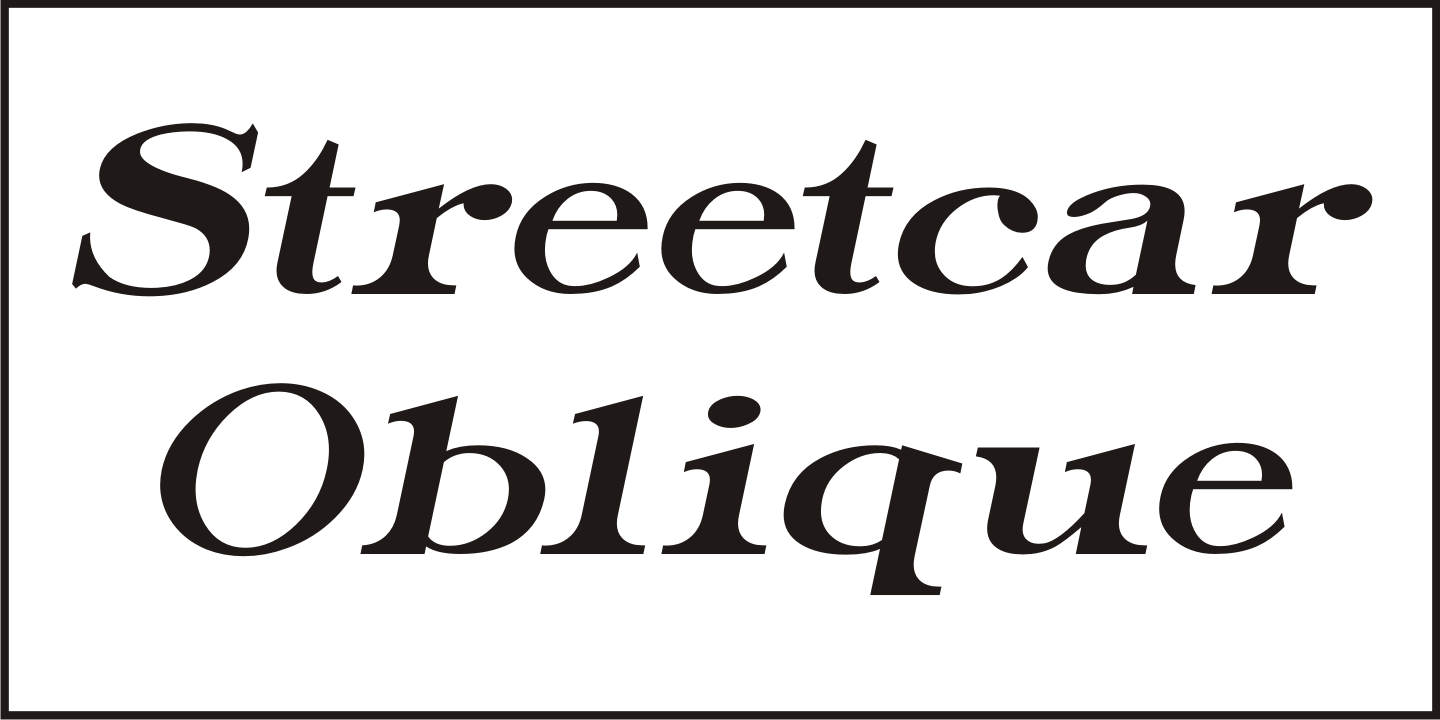 Streetcar Font Poster #4