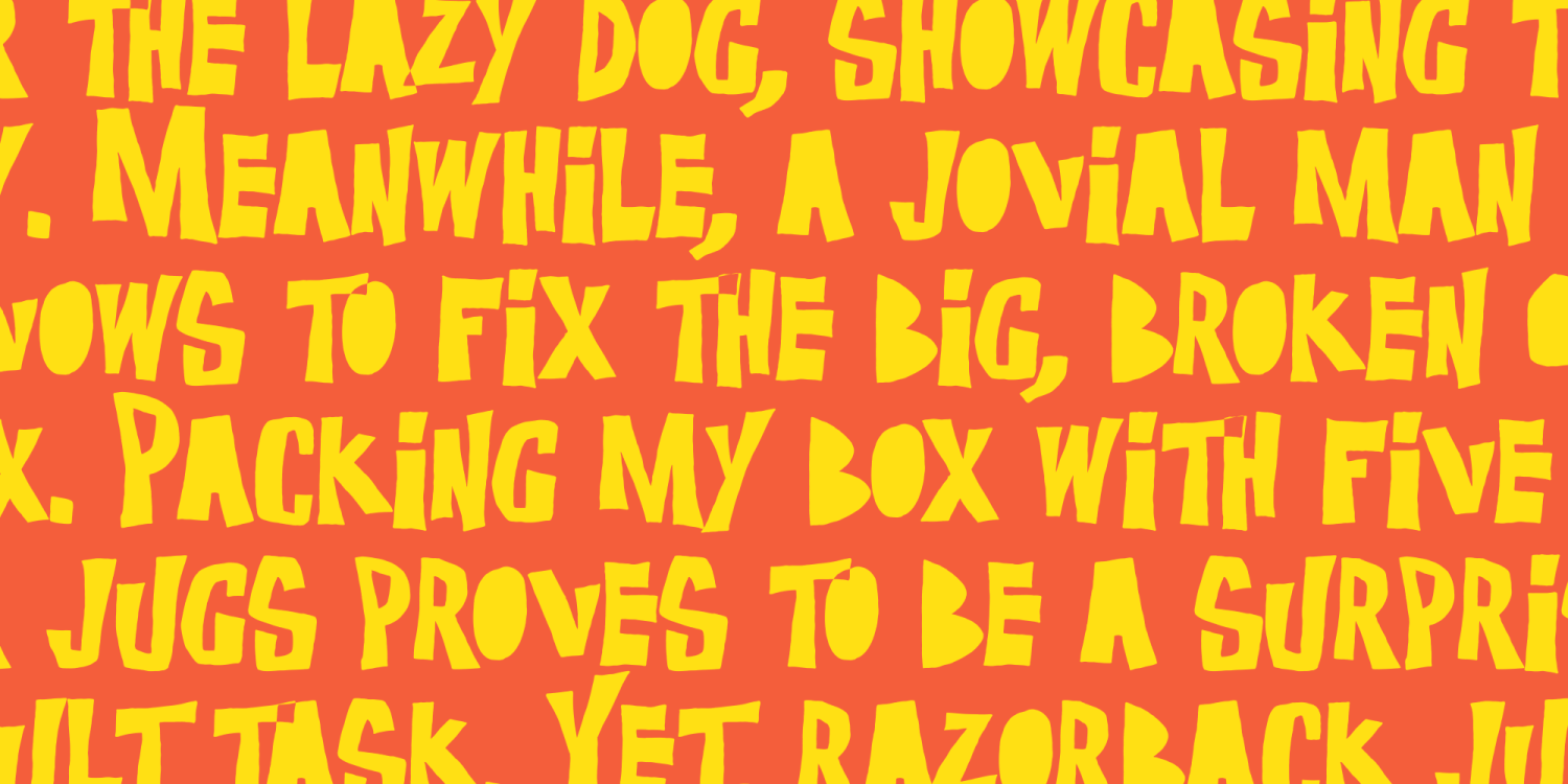 Gamaki Font Poster #4