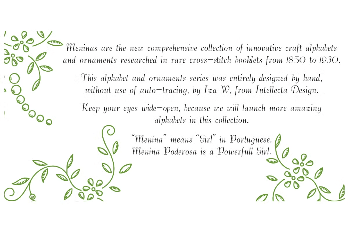 Menina Poderosa Ornaments Font Poster #1