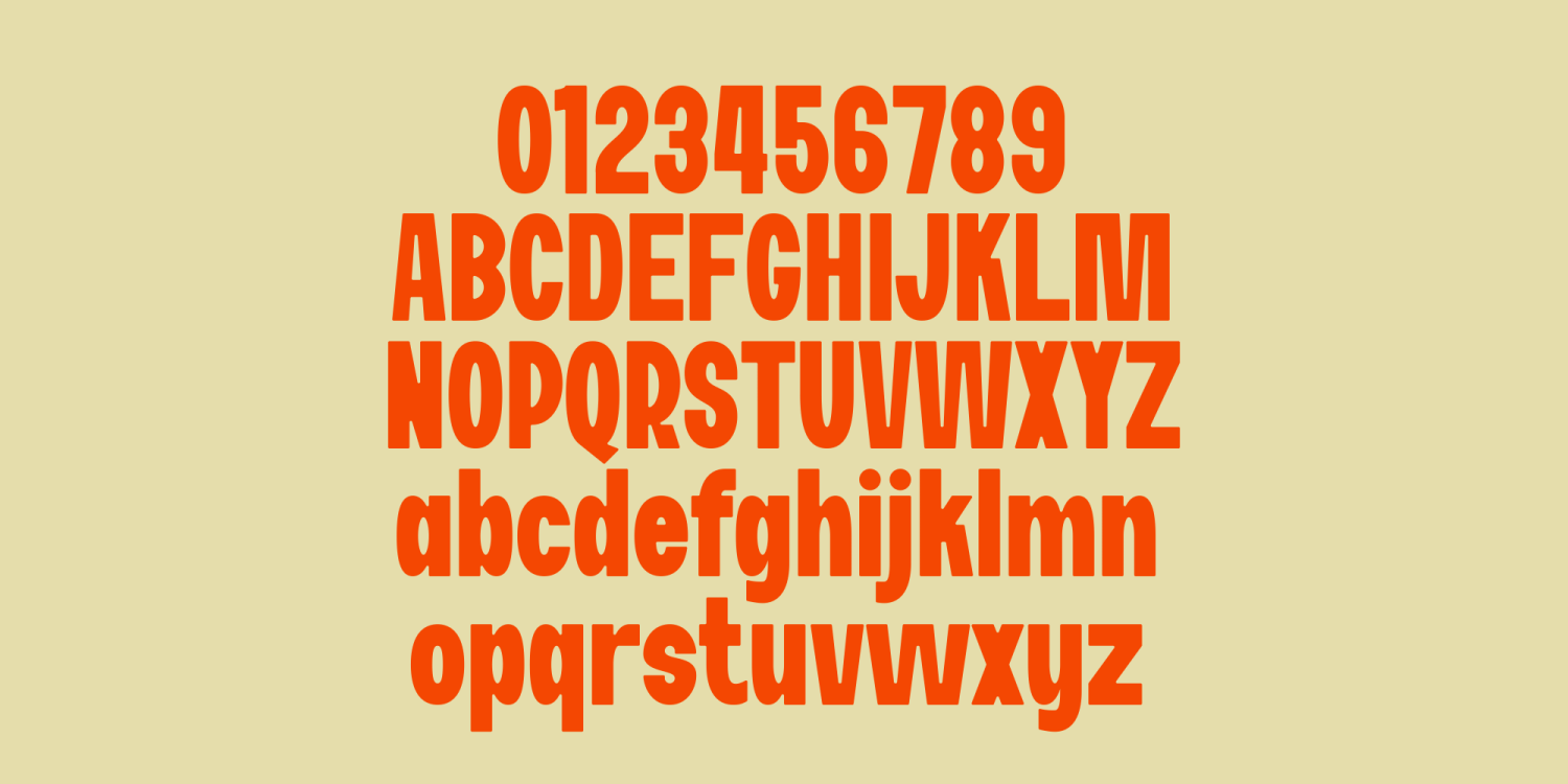 Md Lump Font Poster #1