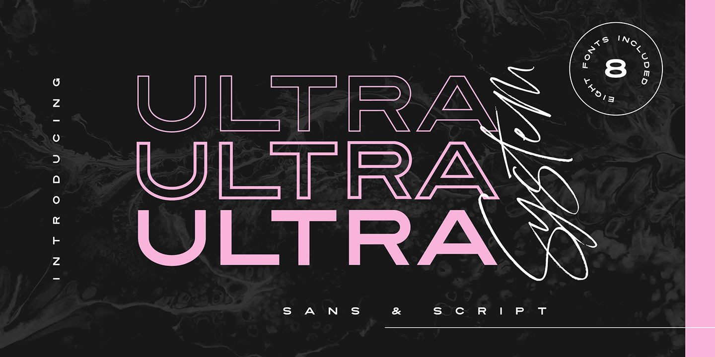 Ultra System Font Poster