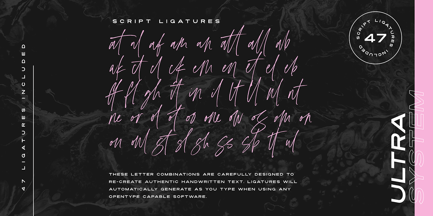 Ultra System Font Poster #1