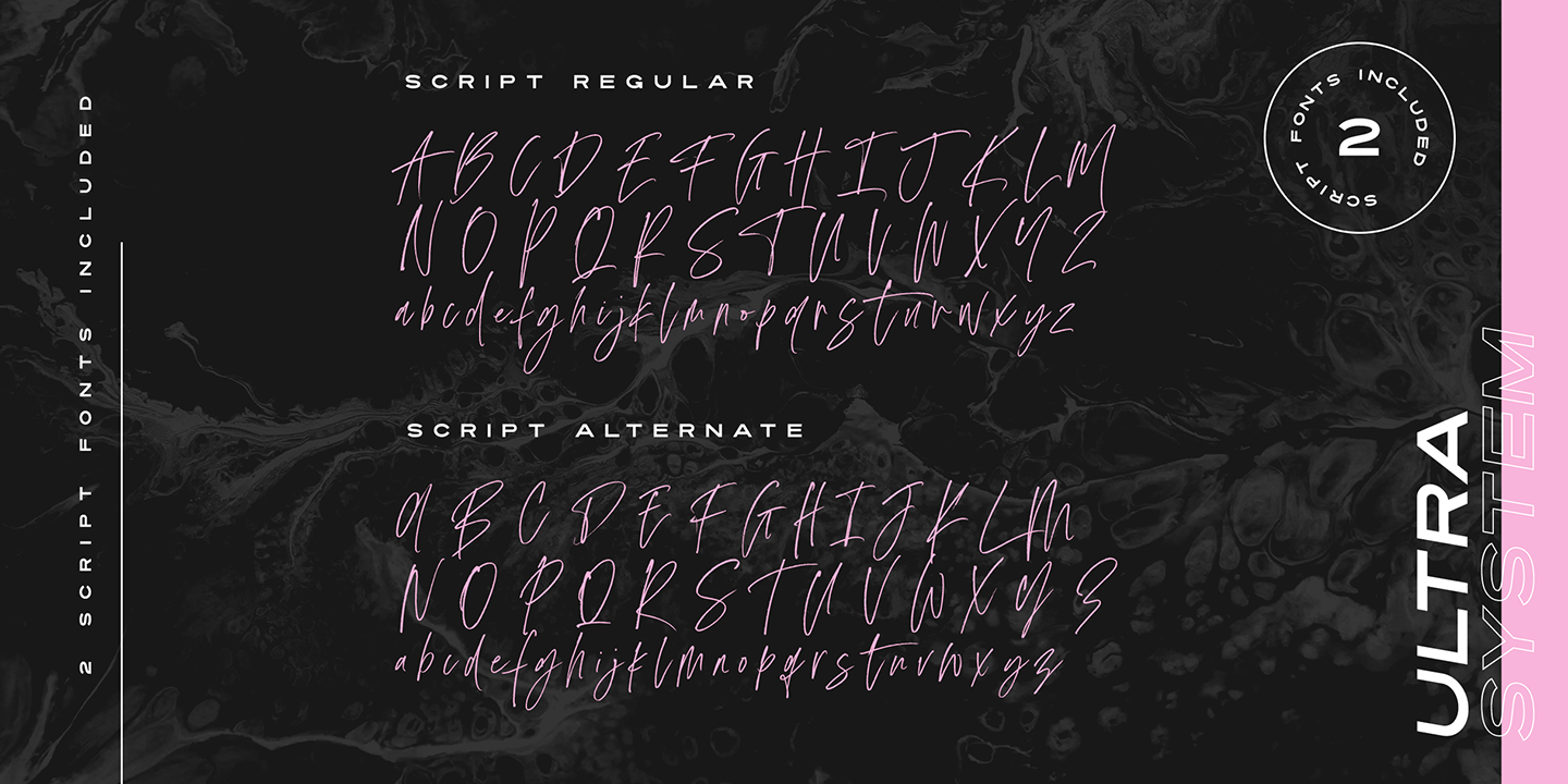 Ultra System Font Poster #1